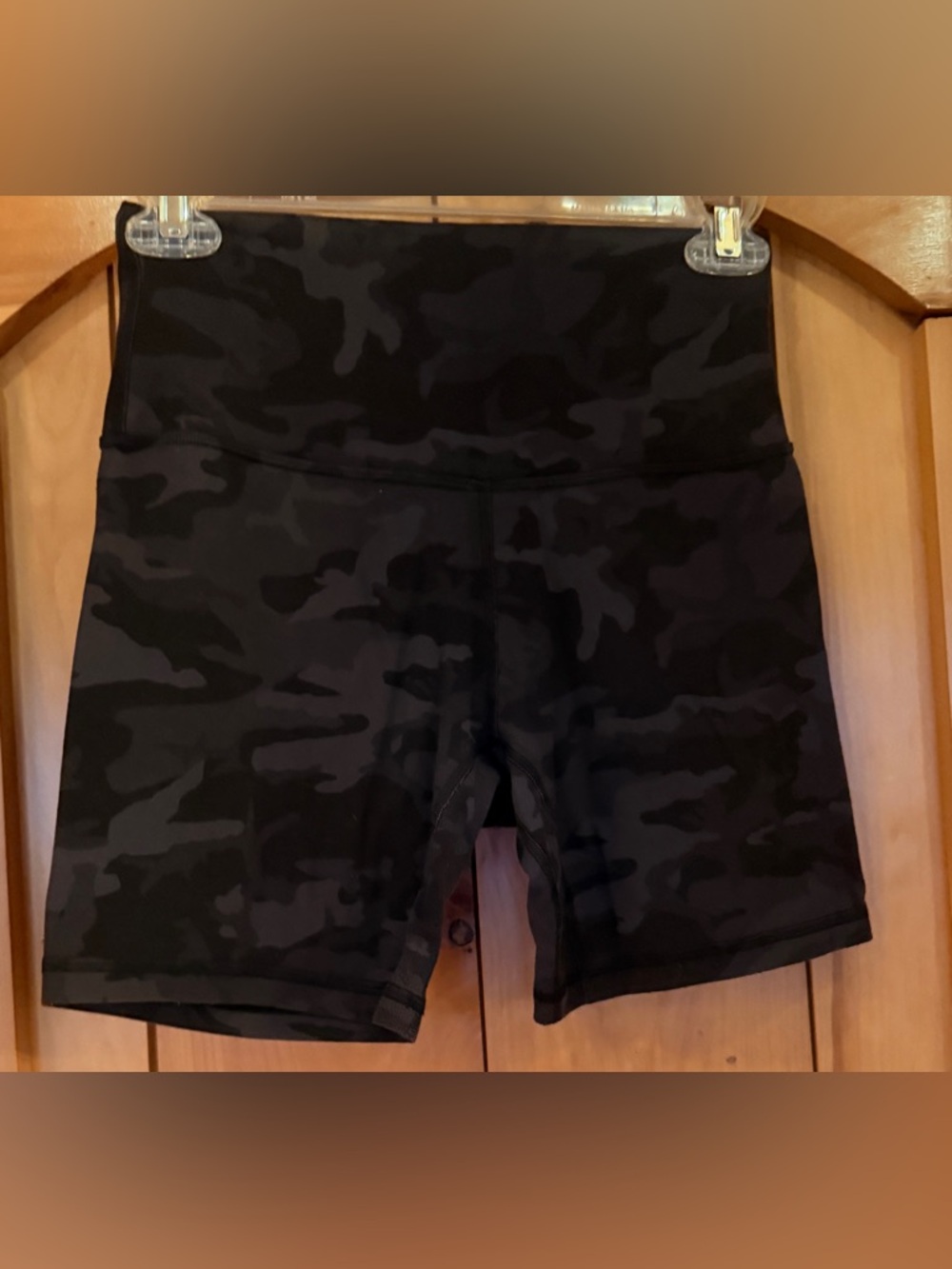 lululemon athletica Black Camo High-Rise Bike Shorts